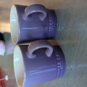 NEW Le Creuset ULTRA VIOLET Espresso Mugs 100ml Set/2- Second Choix